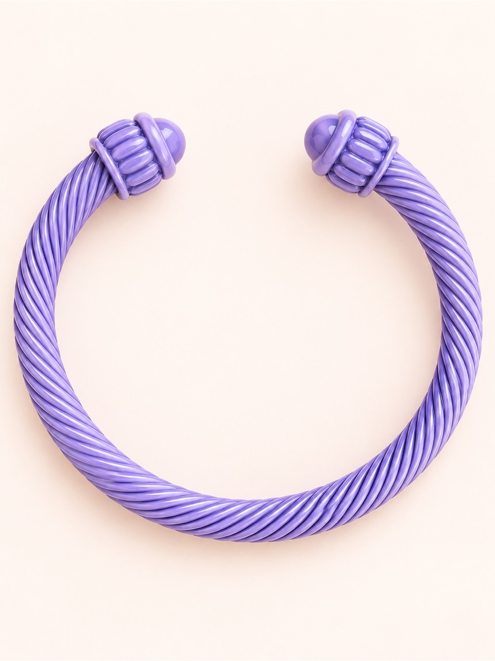 Twisted Purple Open Cuff Bracelet for Kids